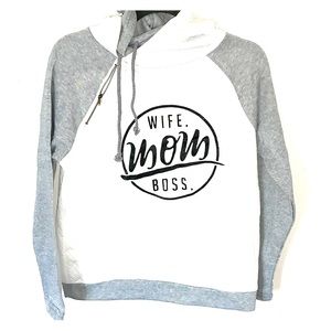 Wife Mom Boss Sweater Sz Large NWOT